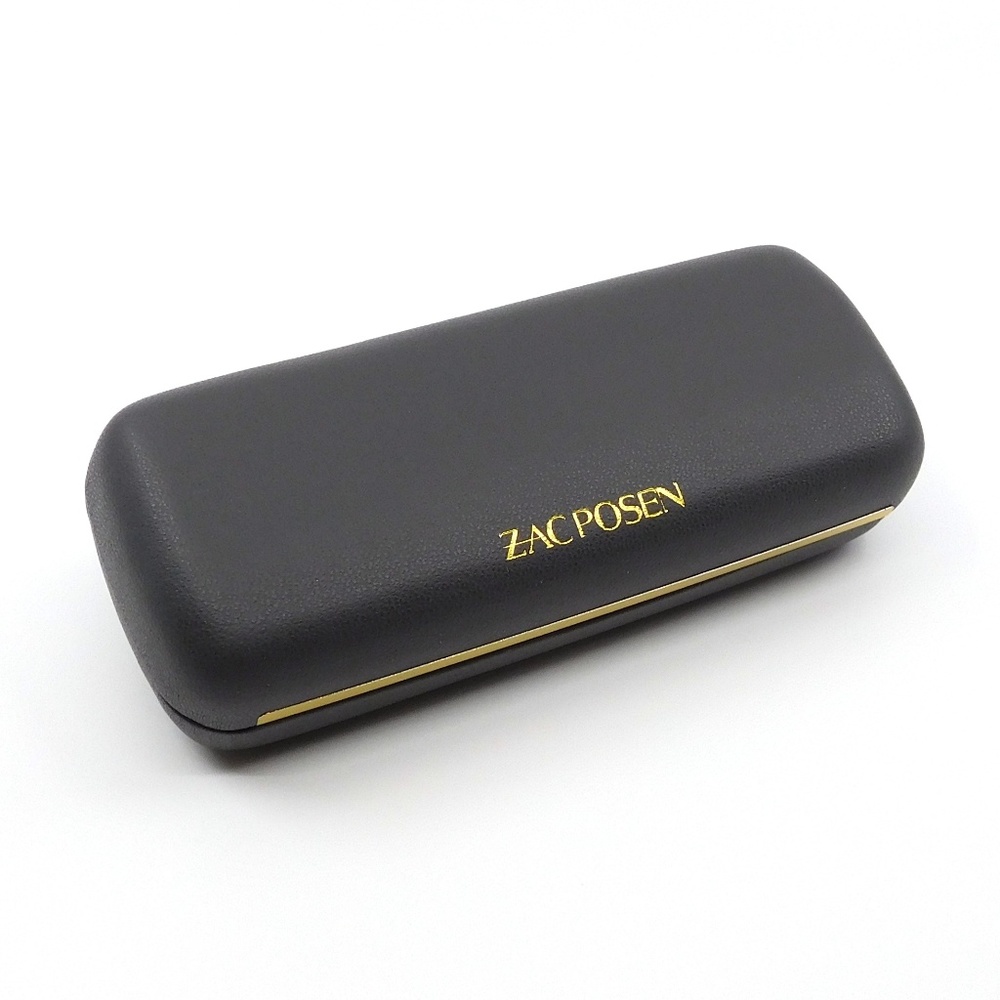 ZAC POSEN Grey & Gold Eyeglasses Case - Picture 1 of 6